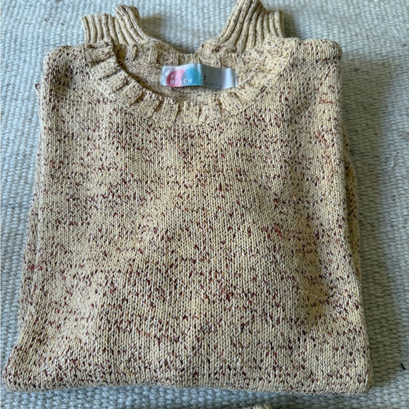 Free People Speckled Knit Set in Beige and Red - Picture 3 of 16